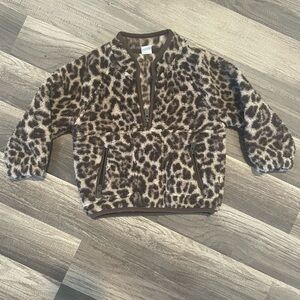 GAP Leopard Print Kids Hoodie - Brown and Black